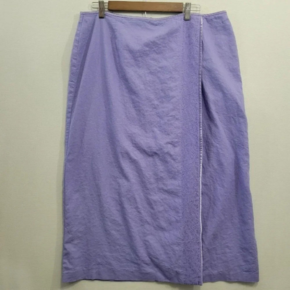 Norton Mcnaughton Light Purple Linen Blend Skirt size 18 - Picture 1 of 12